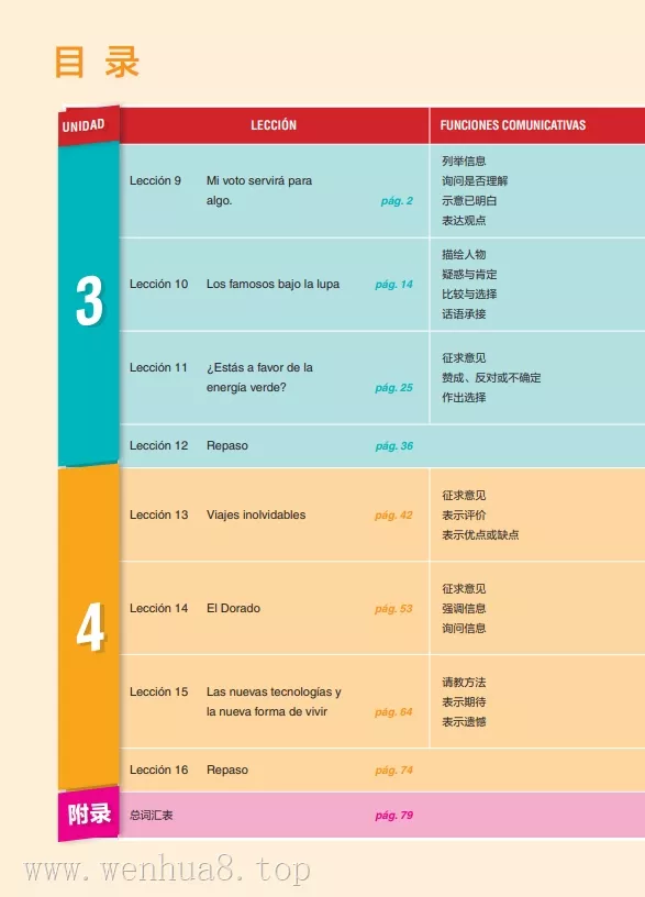 高中西班牙语 电子课本（多版本）2025秋新教材